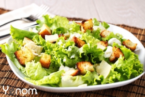 Vegetarische caesar salade