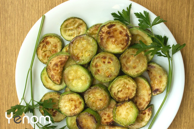 Gekookte courgettes