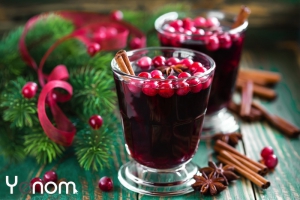 Mulled wine cranberry cocktail
